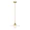 Z-Lite Paloma Pendant, 1-Light, 14 In.W x 6.25 In.H, Olde Brass/Gloss Opal 820P14-OBR - alternate 1